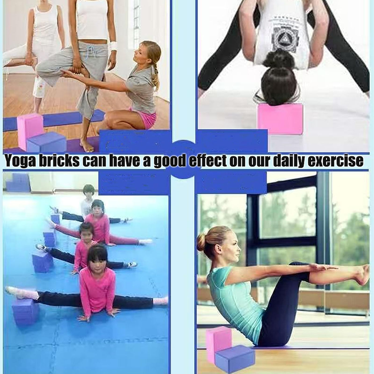 24 Pcs Foam Yoga Blocks Lightweight Non (24PACK)