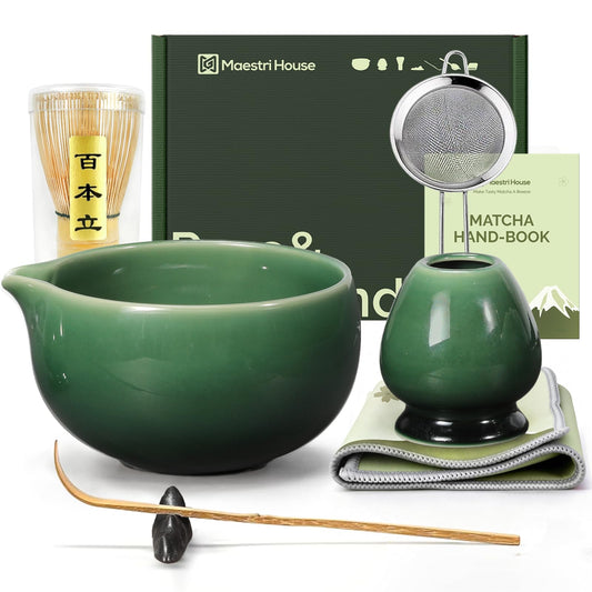 Matcha Whisk Set (Emerald Kanso)