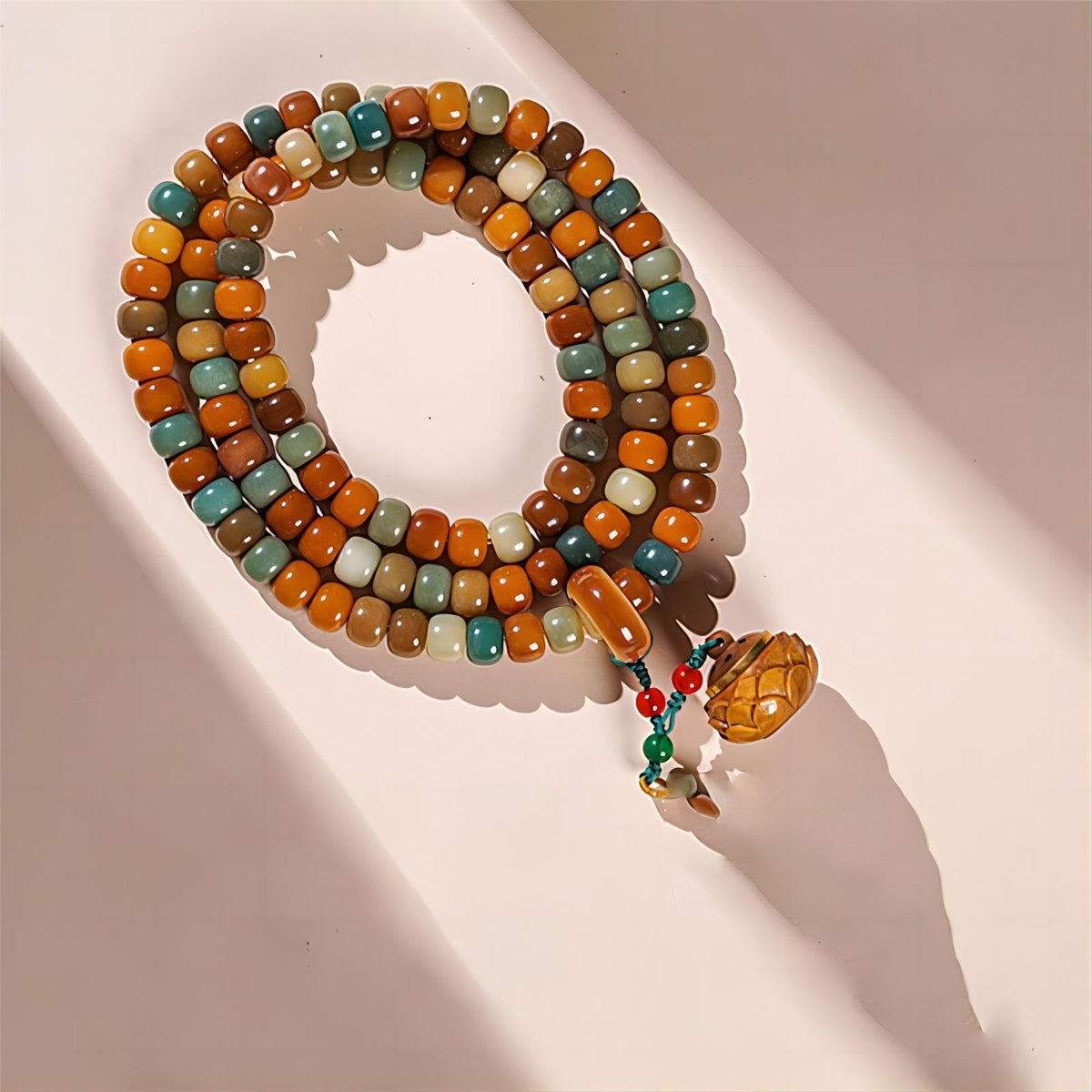 Mala Bead Strand Bracelet (10mm Candy-Tone Bodhi)