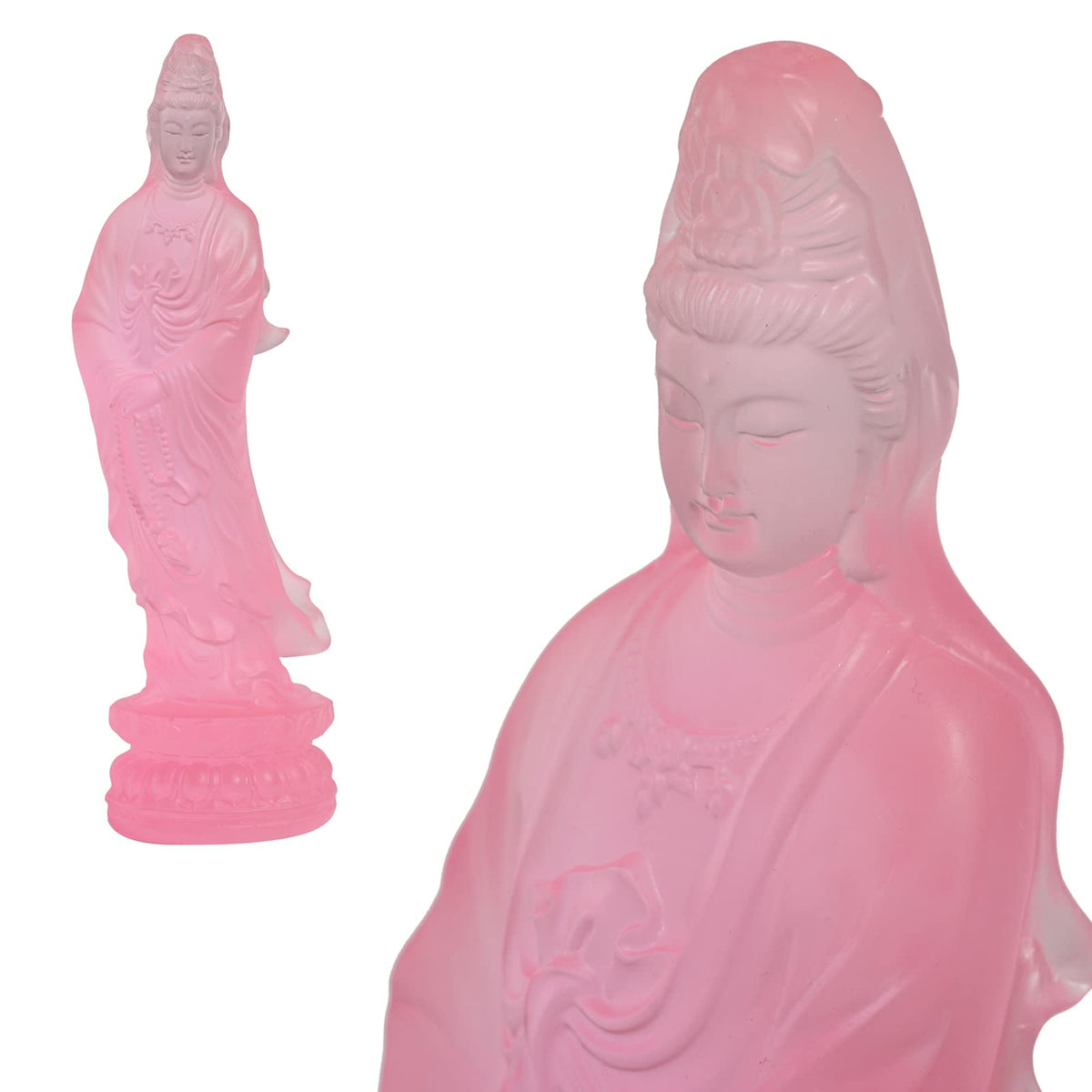 Resin Guan Yin Statue (Pink)