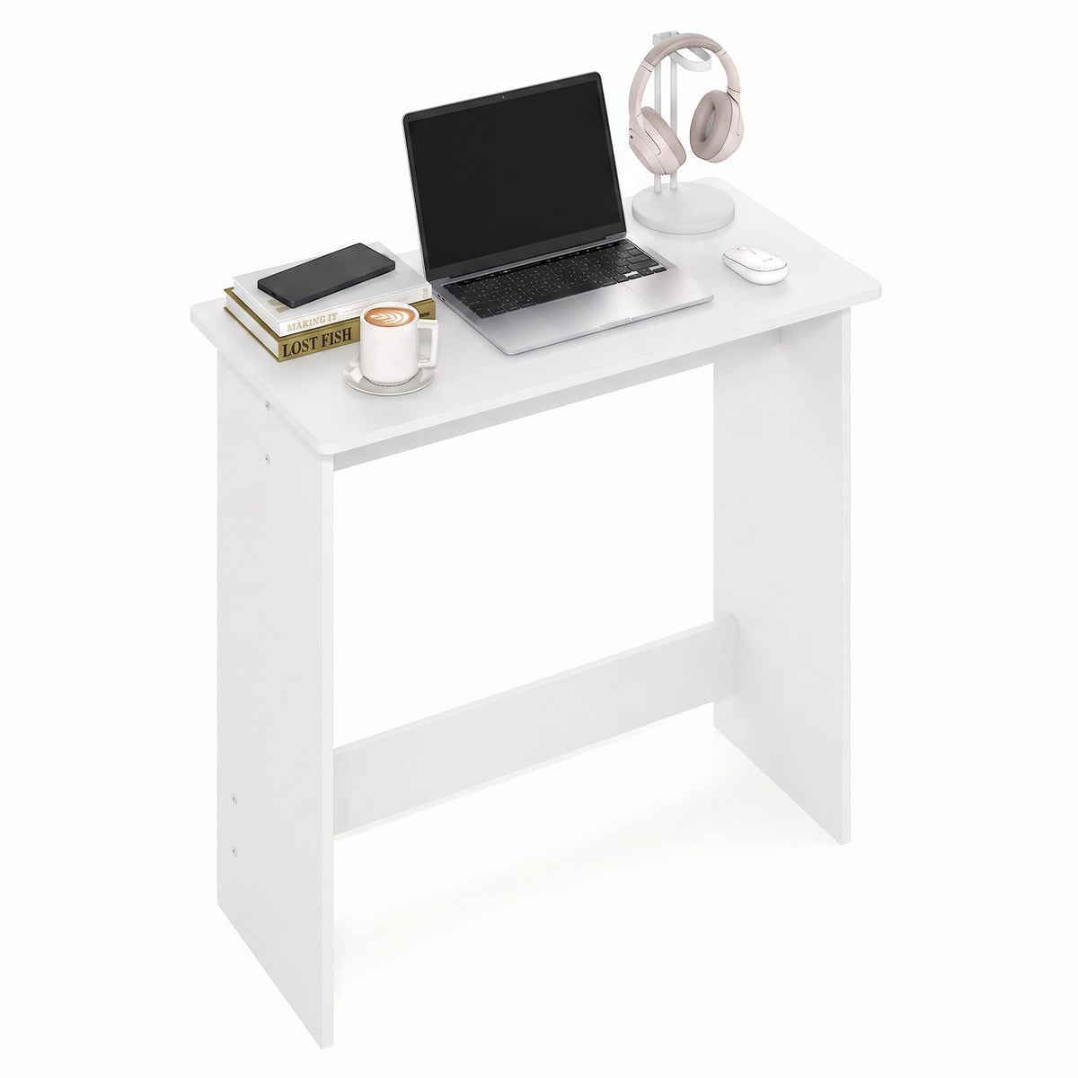 Simplistic Study Table (White / 32 In Wide)