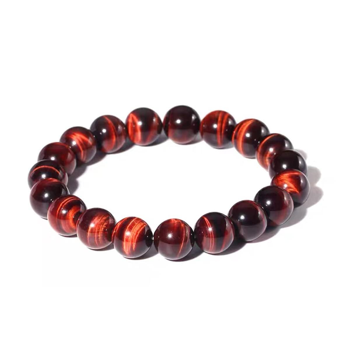 12MM Red Tigers Eye Bracelet for Men (12MM Red Tigers Eye Bracelet)