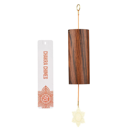 Chakra Chimes Natural Bamboo Wind Chimes Meditation Chord Windchime Wind Bell for Home Decoration Zen Mindfulness Sacral Chakra (Sacral)
