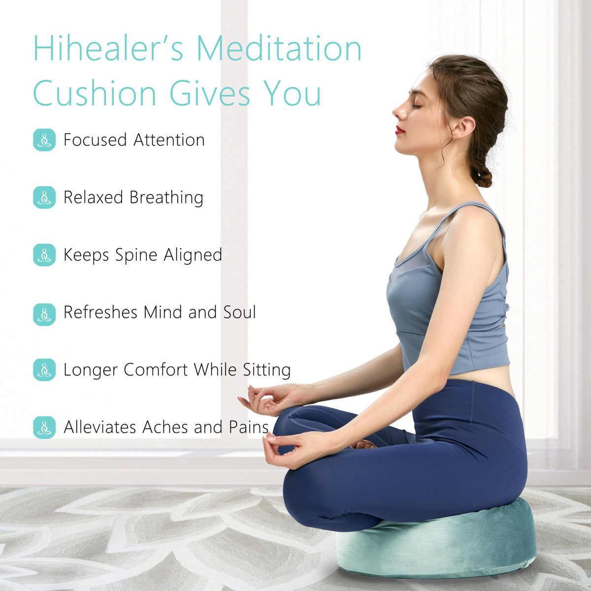 Meditation Cushion (Tranquil Night & Day)