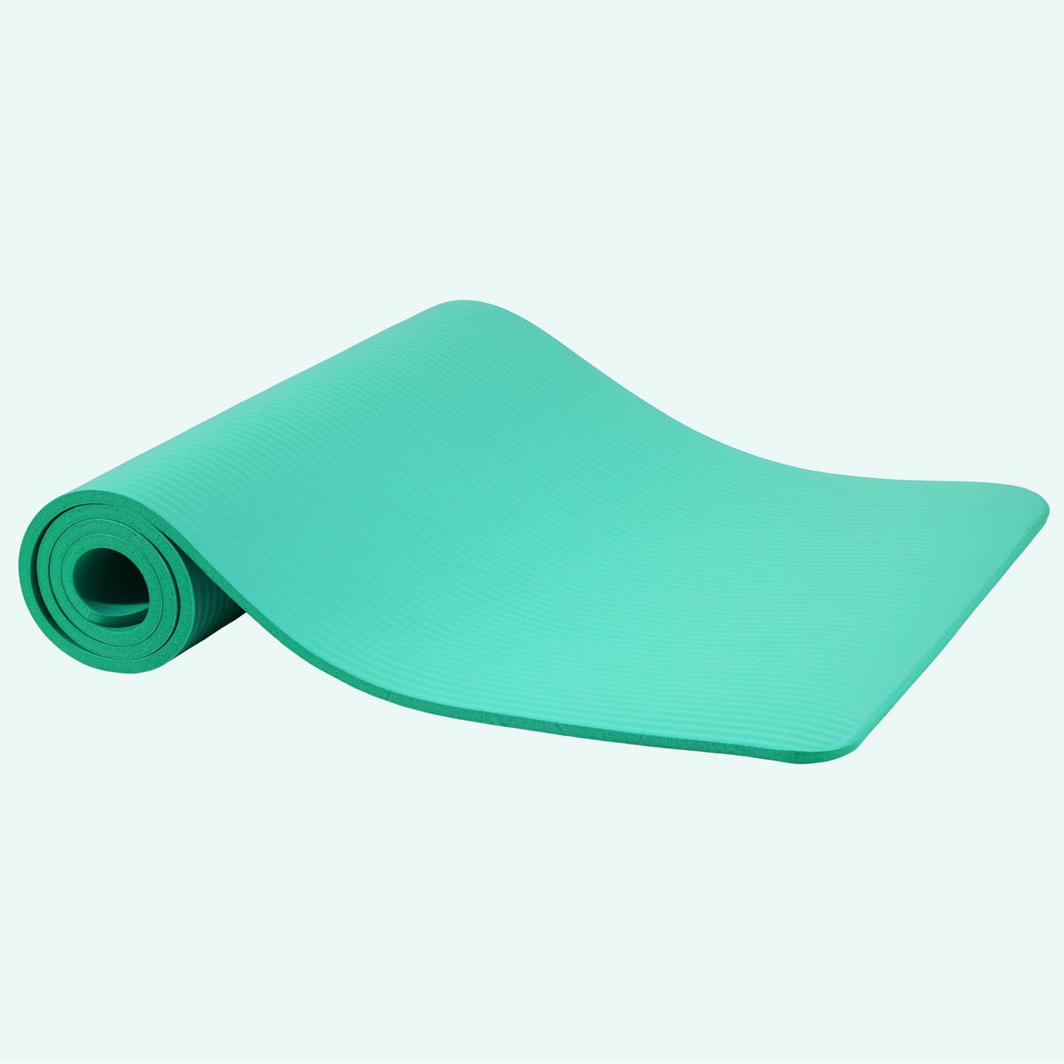 Yoga Mat, 1/2-Inch Extra Thick High Density Exercise Mat, Anti-Tear Exercise Yoga Mat with Carrying Strap, Suitable for Various Yoga Exercises, Aqua (Aqua)