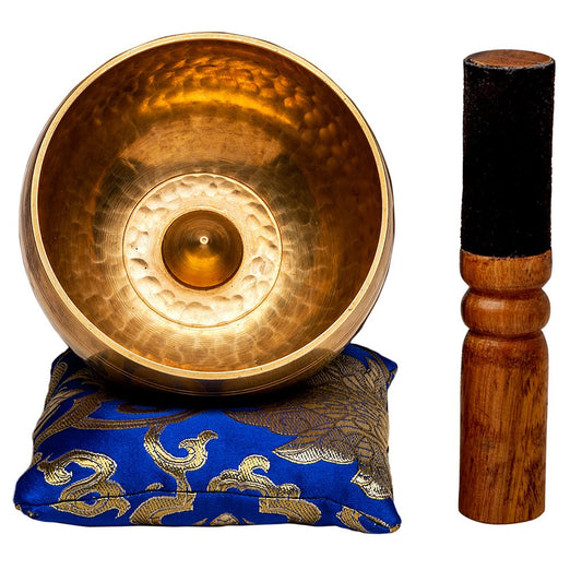 Tibetan Singing Bowl Set by Ohm Store (4 Inch Lingam Bowl)