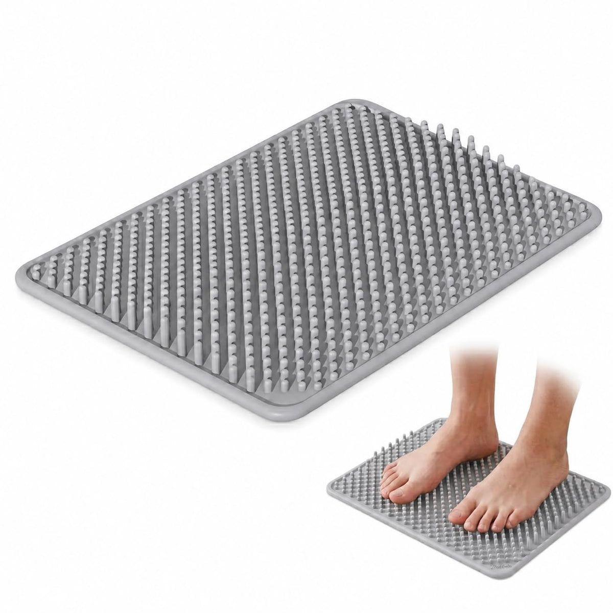 Foot Massage Mat with 660 Acupressure Nodes (Gray)