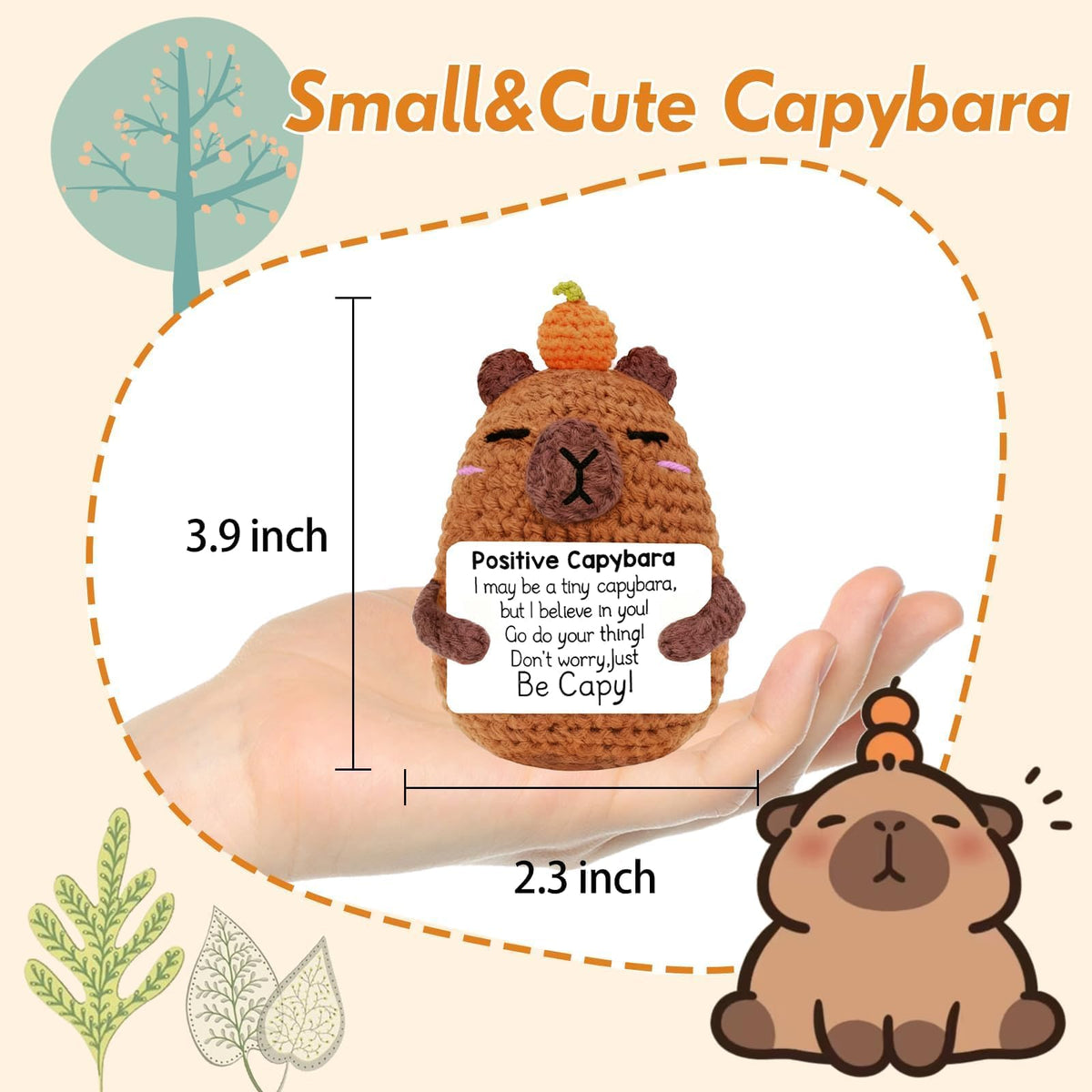Mothers Day Cute Gifts to Mom (Capybara-Orange)