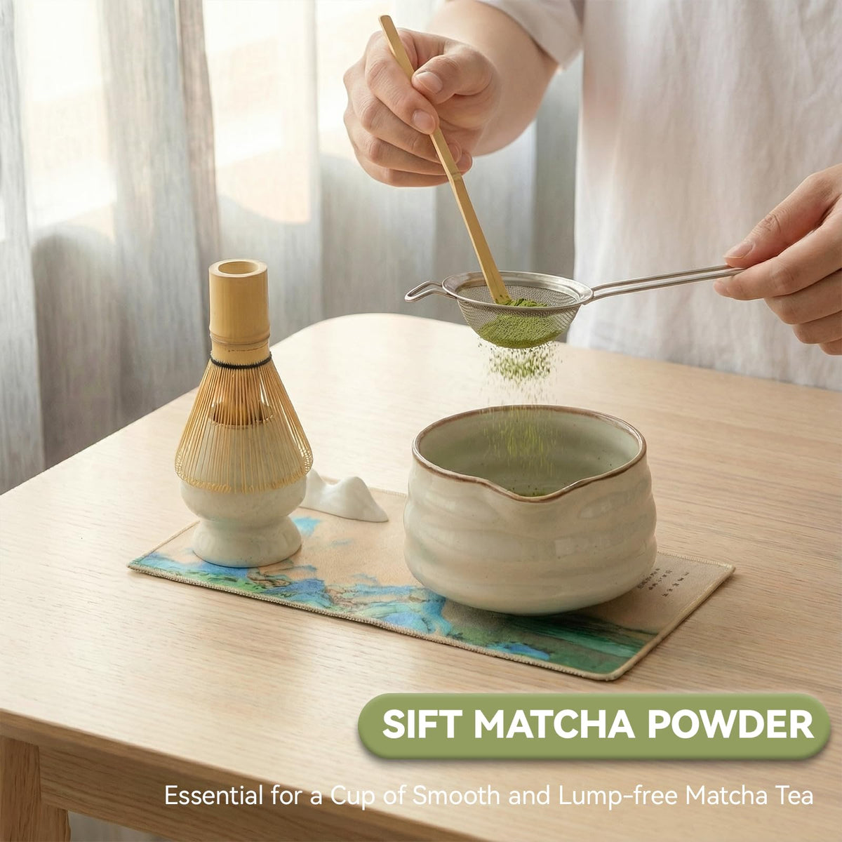 Matcha Whisk Set (Misty Gray)