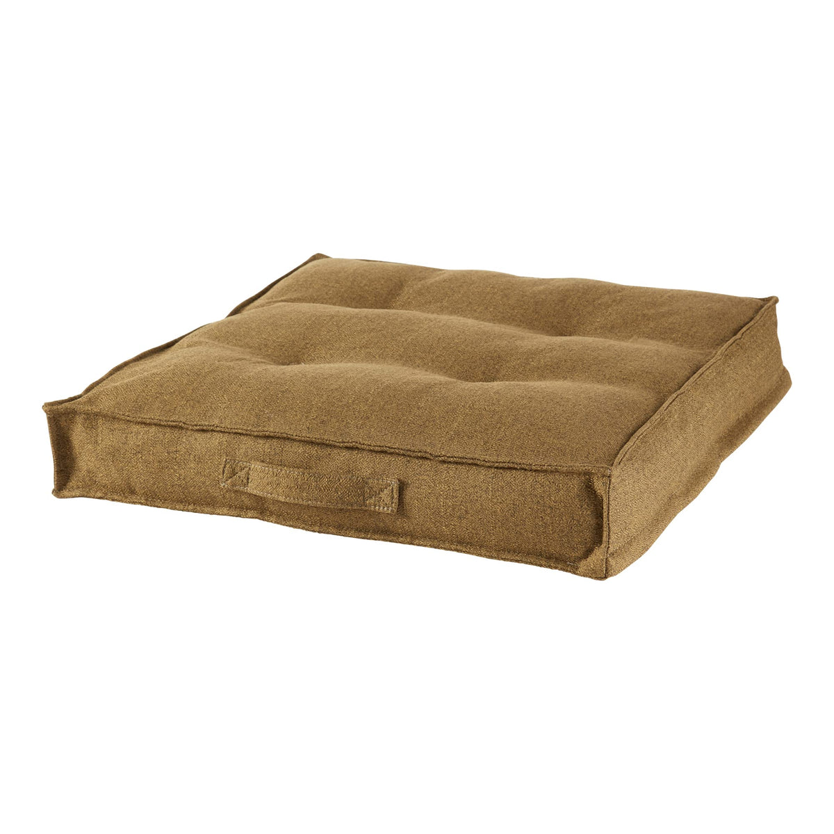 Square Tufted Floor Pillow with Removable Cover (Moss / Medium (32"))