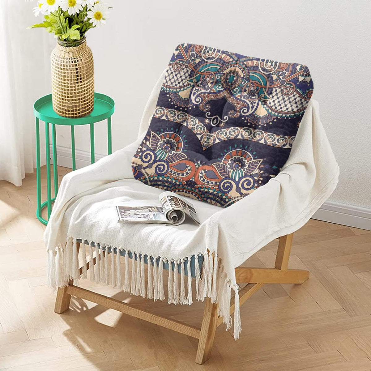 Meditation Cushion (Ancient Totem / Square)