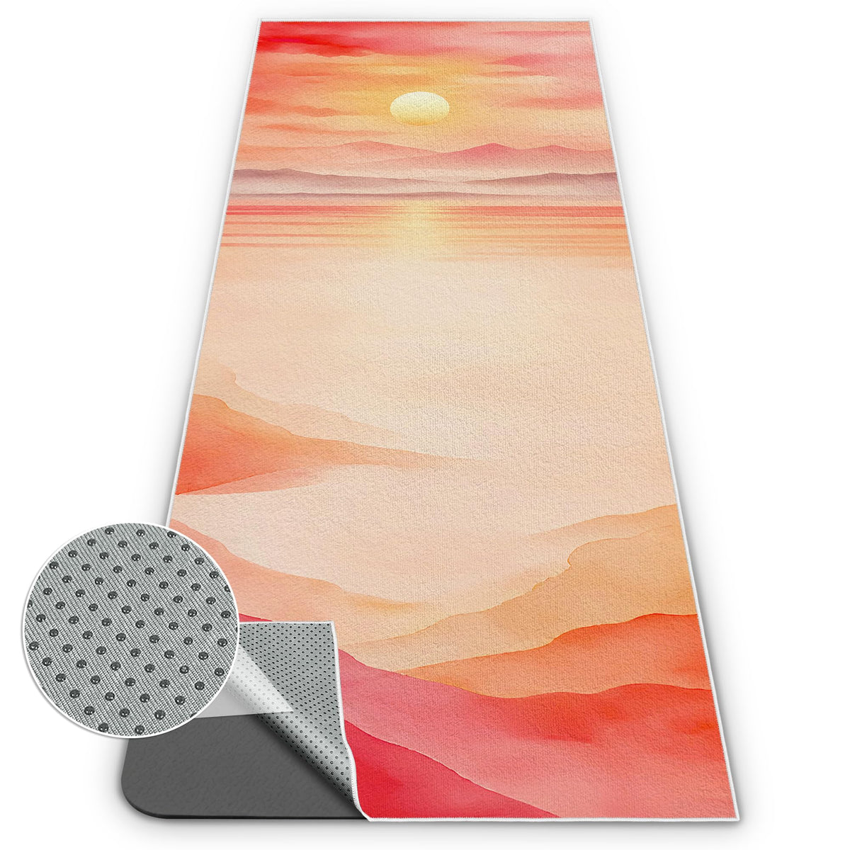 Yoga Mat Towel (Sunset / Casual)