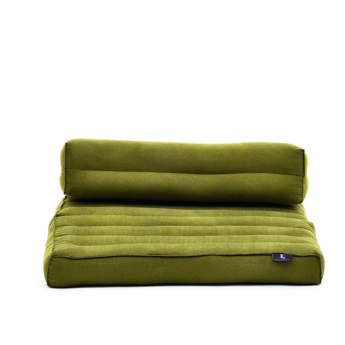 Foldable Meditation Cushion 20 x 28 x 4.5 inches Kapok Floor Seat (Cl23 - Green)