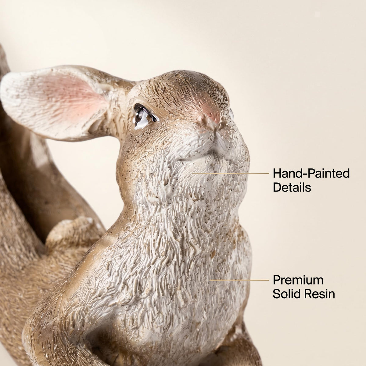 Yoga Bunny Figurines Resin Rabbit Statue Meditation Decor Zen Garden Decor Outdoor Easter Bunnies Decor Small Garden Statues for Outside Home and Outdoor Bunny Decor Yard (Lying)