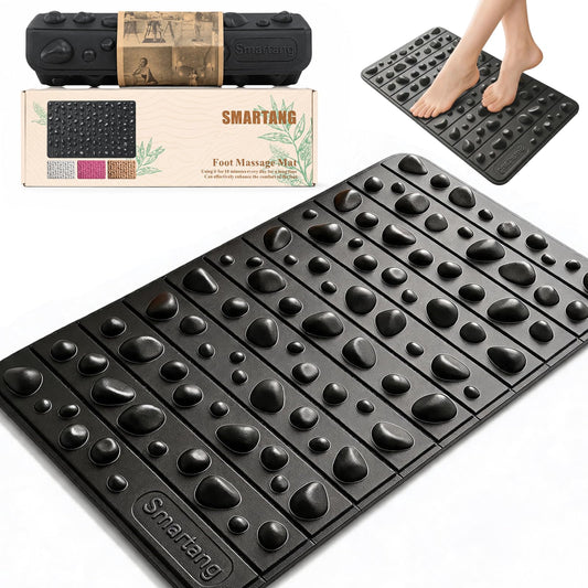 Smartrang High Elasticity Acupressure Mat (19.7in*12.2in / Black)