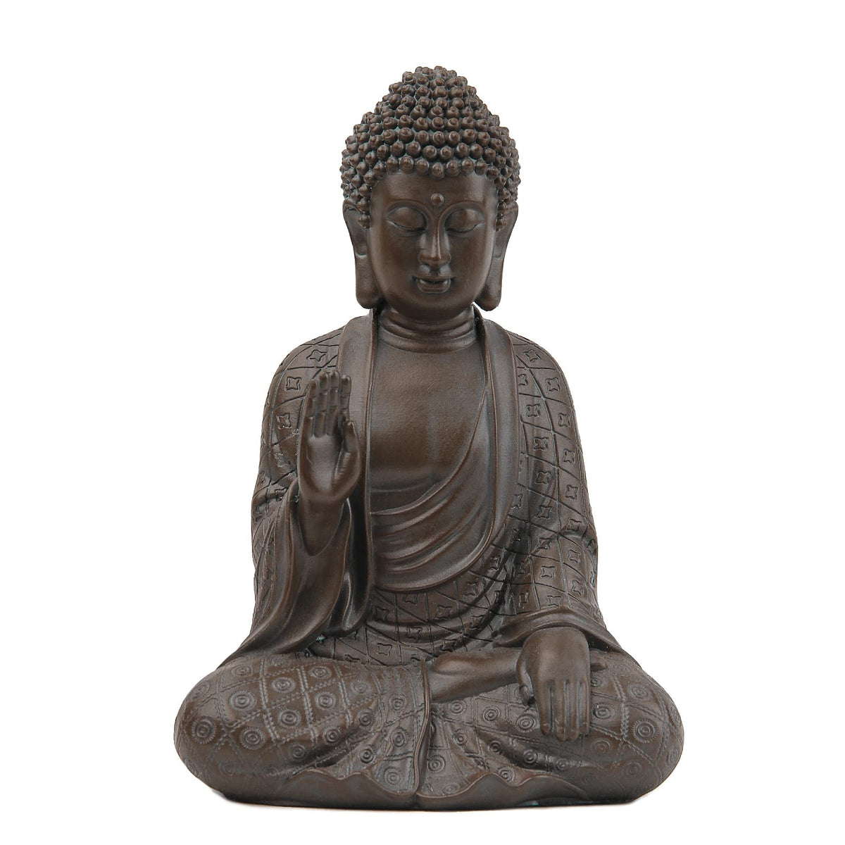 Buddha Statue for Home Decor (Dark Brown)