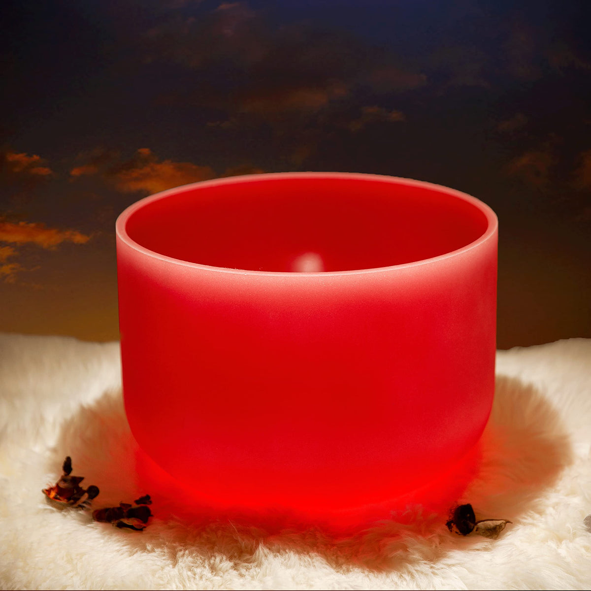 Orange D# Note Crystal Singing Bowl Navel Chakra 10 inch with Heavy Duty Carrying Case and Suede Mallet (10 inch / Orange D# Note)