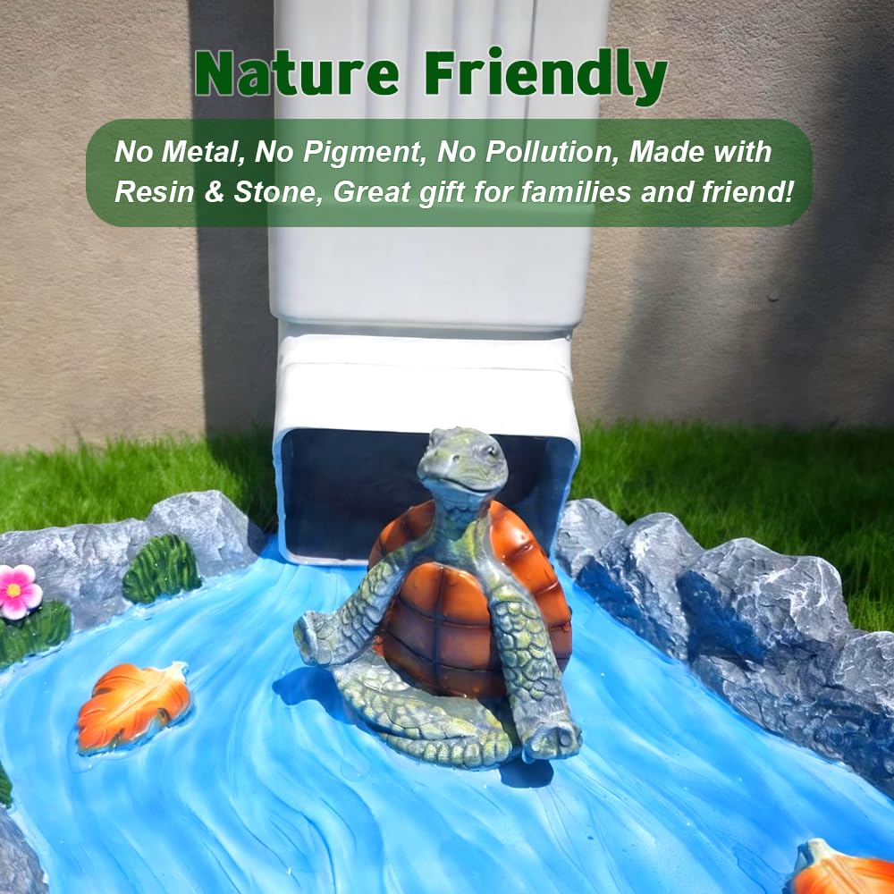 Decorative Downspout Splash Block (Turtle Splash Block)
