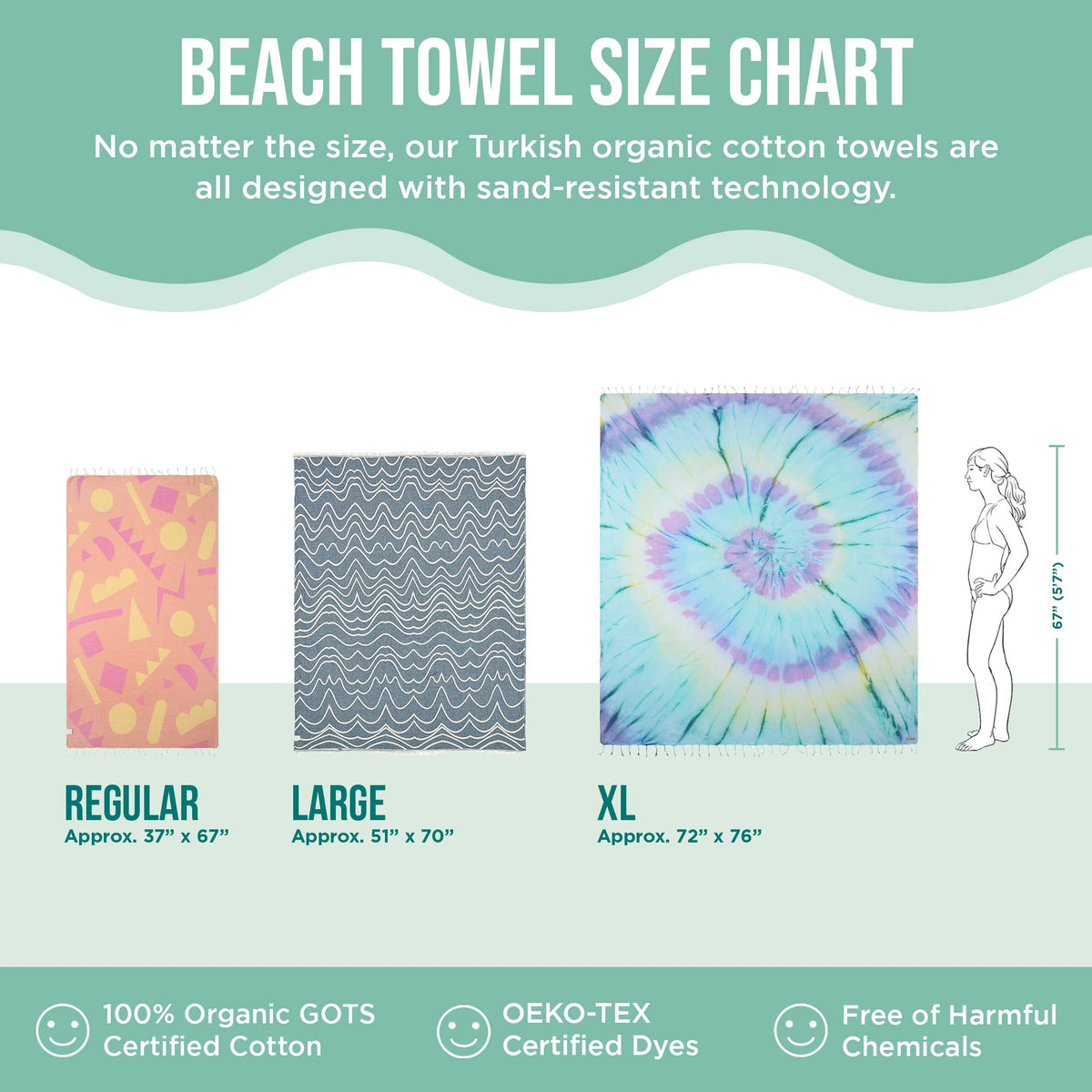 Turkish Beach Towel (Sunrise / Regular)
