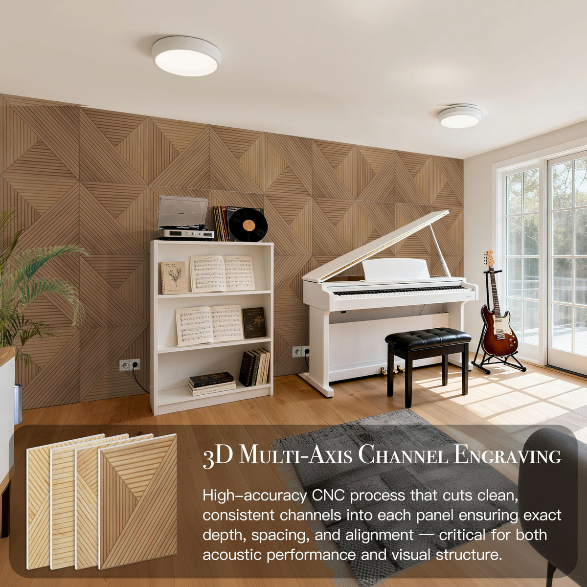 Acoustic Wall Panels (72 X 48 Inches / Arcadian Vortex)