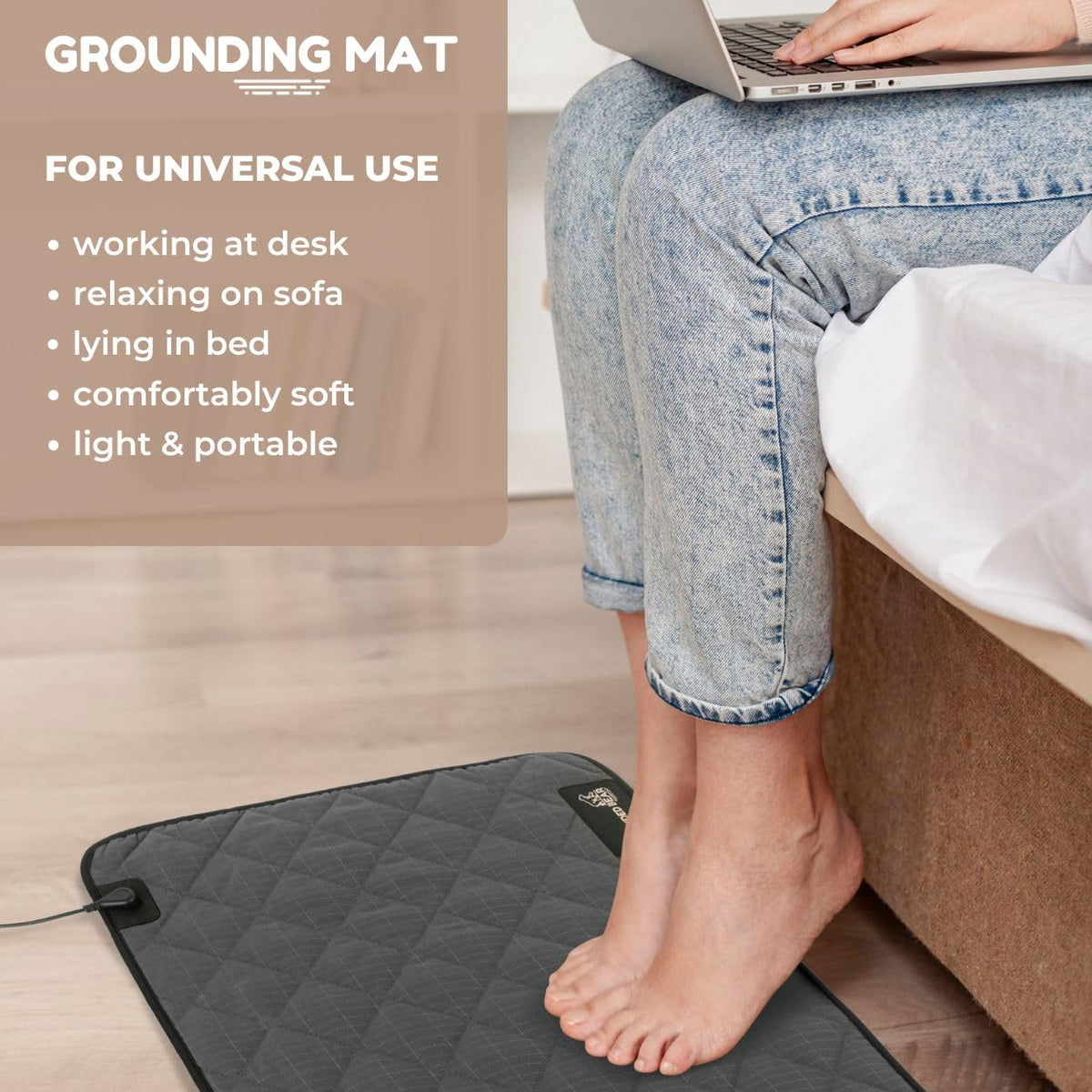 Premium Grounding Mat for Feet (Grey)