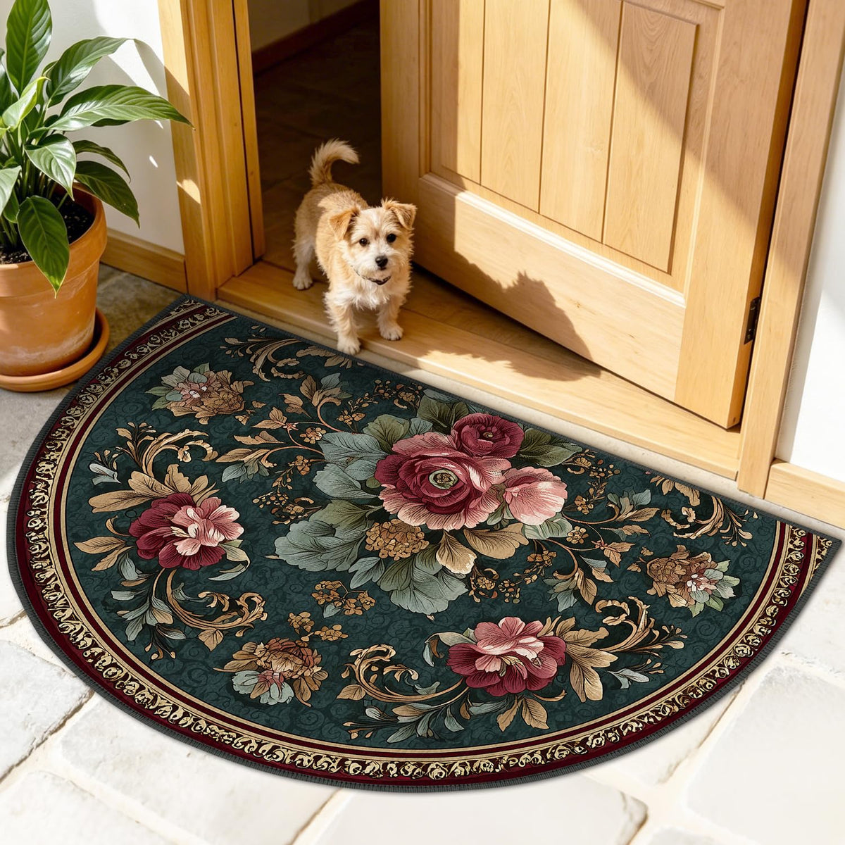 Semicircular Entrance Door Mat 24" x 36" (#38 / 2' x 3' (Semicircular))