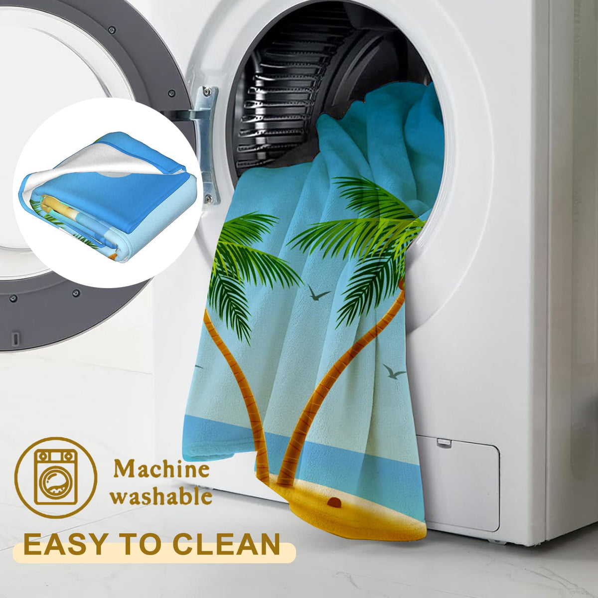 Spooky Ghost Village Flannel Blanket (40x50in / Ghost)