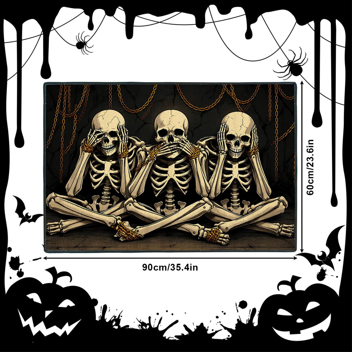 Skeletons Area Rug 2x3FT (#45 / 2' x 3' (Rectangular))