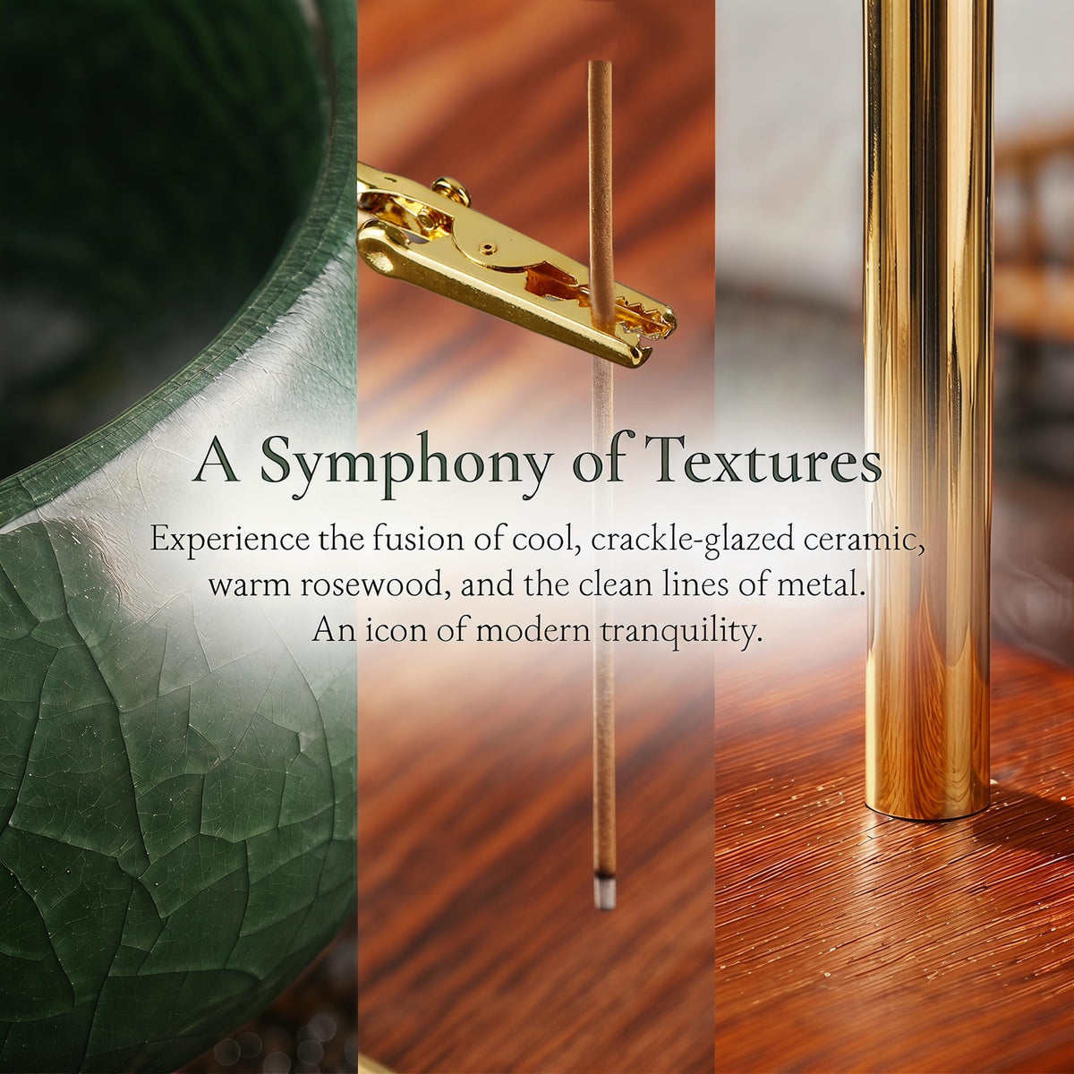 Upside Down Incense Holder Celadon Green Bowl (Green)