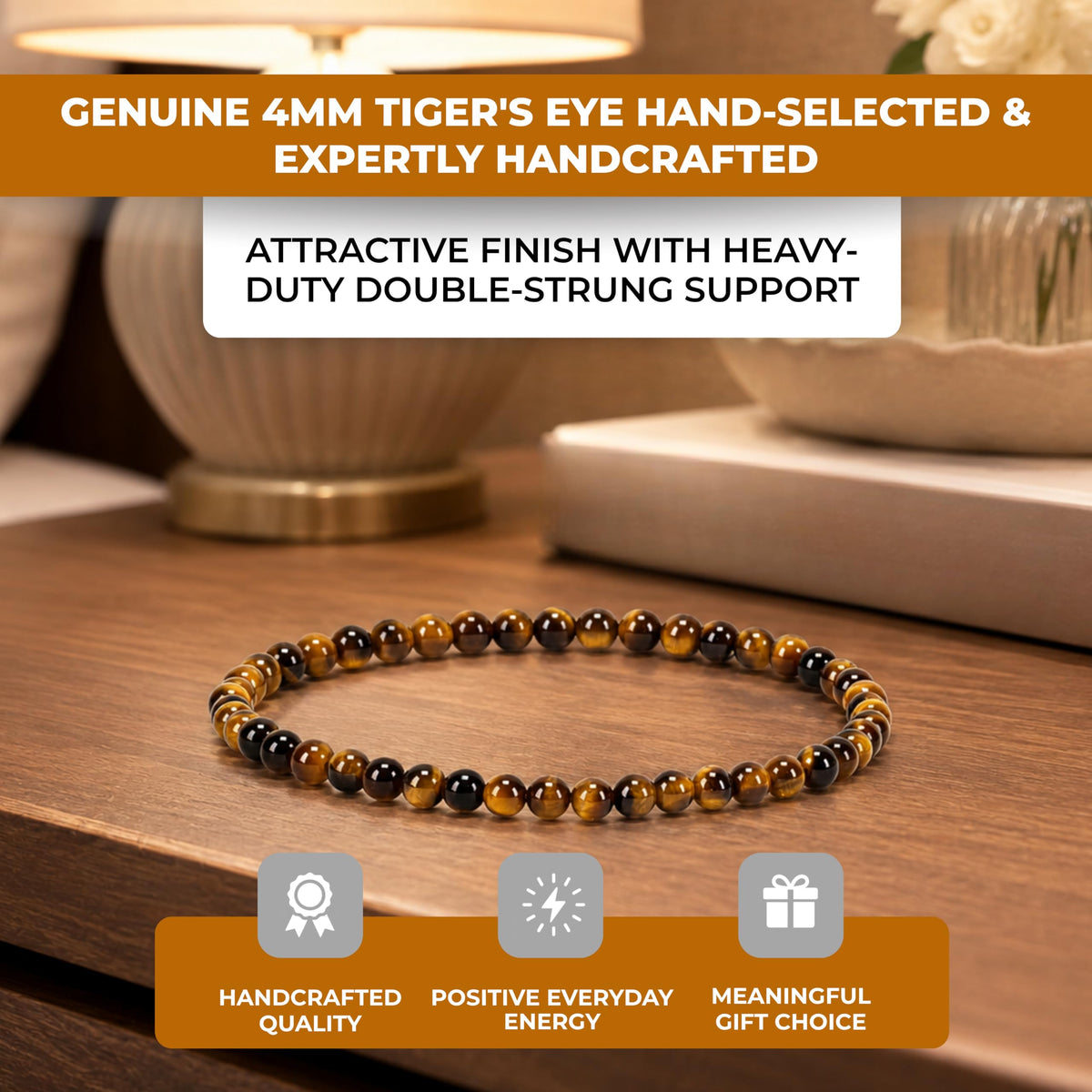 Tiger's Eye Bracelet (Tiger's Eye / Large)