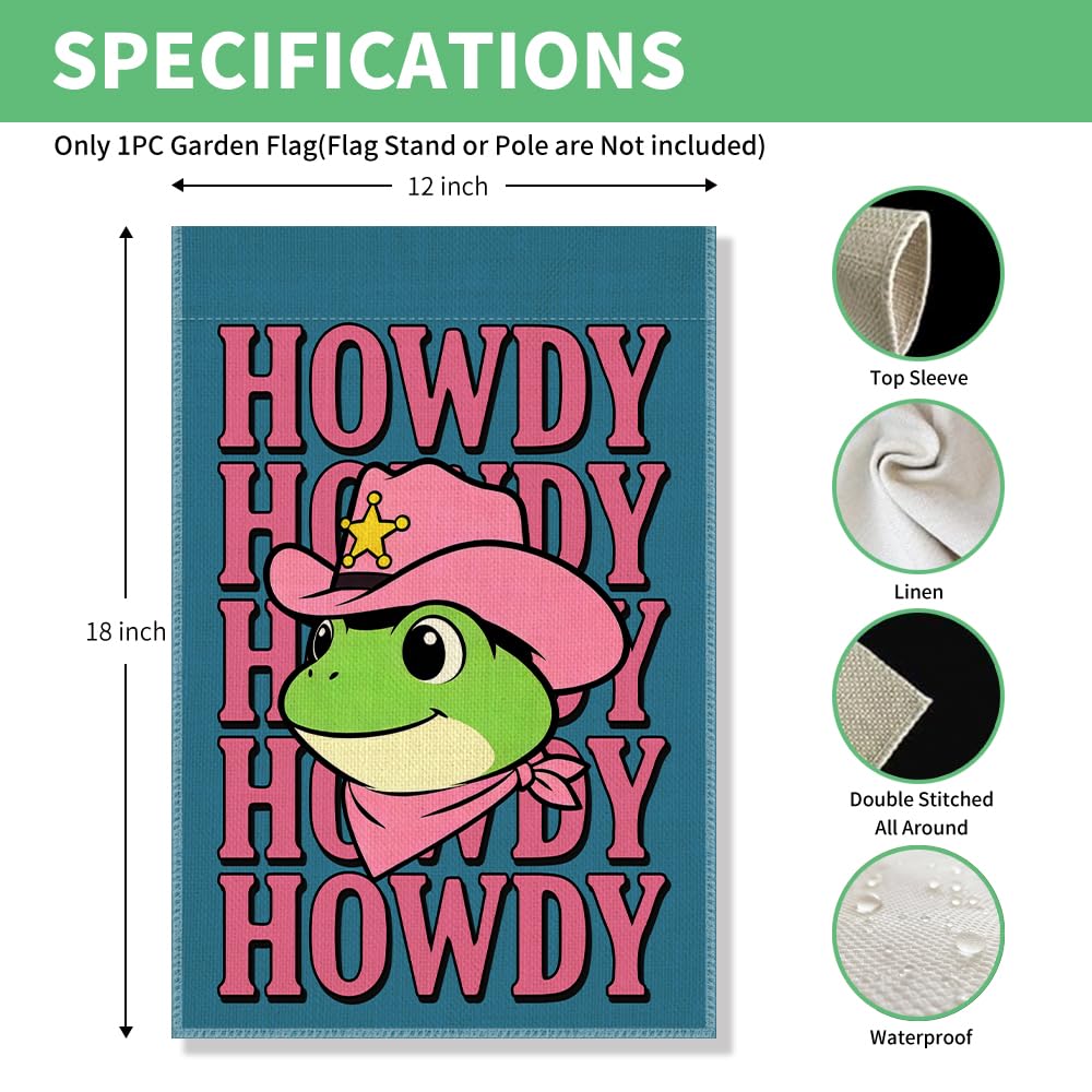 Howdy Inclusion Equality Human Rights Garden Flag 12x18 (Beige104)