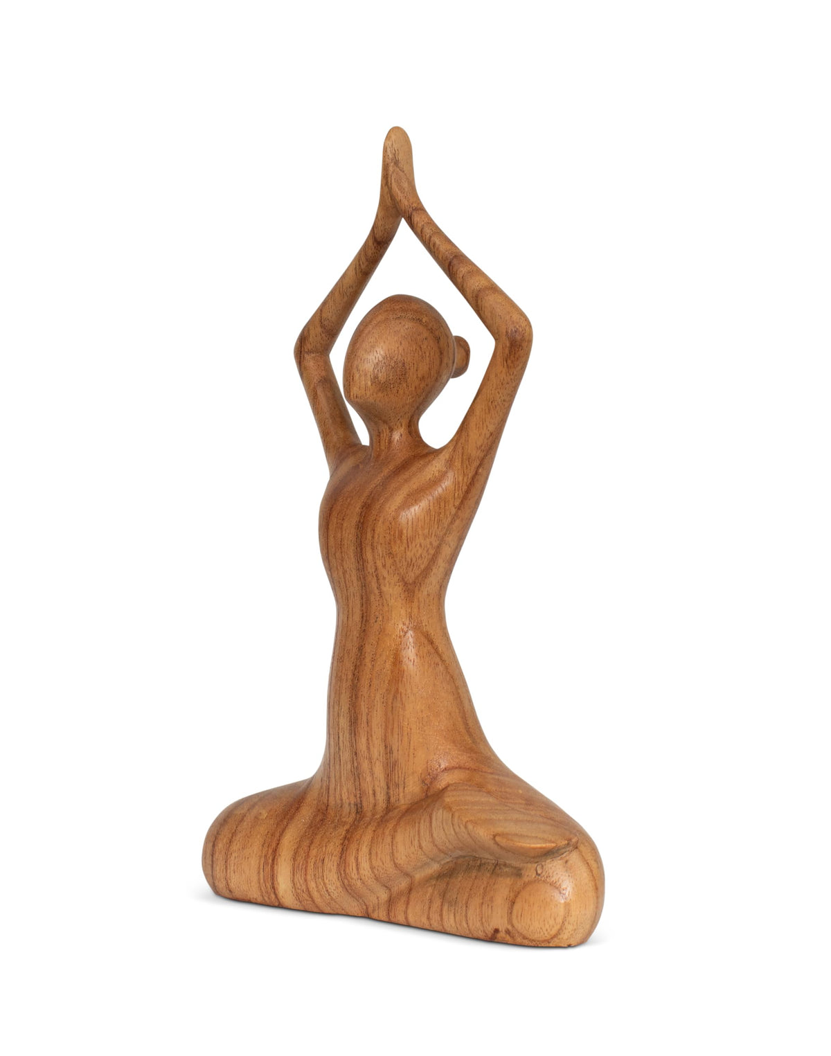 10" Wooden Handmade Abstract Sculpture Decorative Home Decor Handcrafted Figurine Accent Decoration Artwork Hand Carved (Easy Pose)