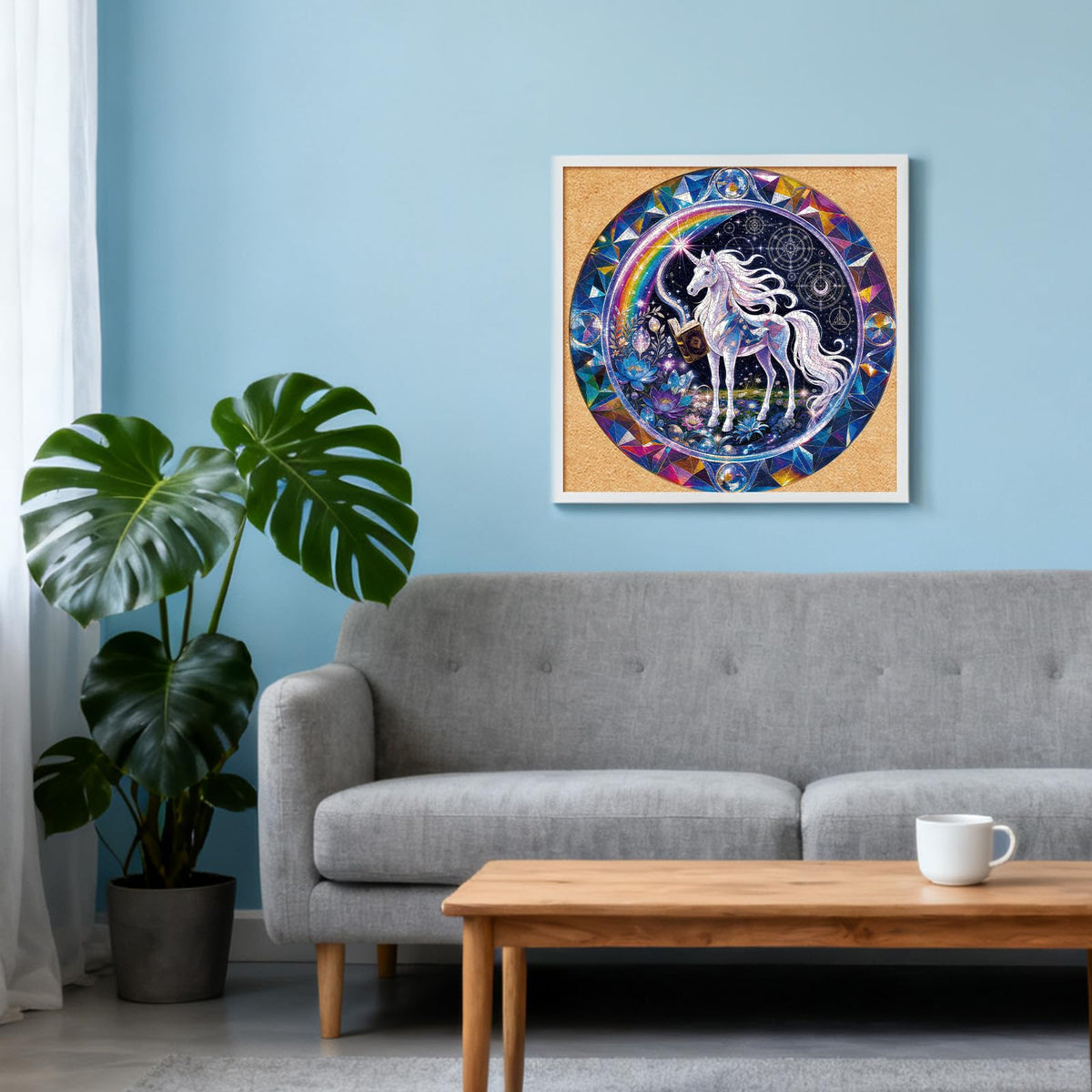 1000 Piece Jigsaw Puzzle for Adults Magical Crystal Unicorn (M-magical Crystal Unicorn)