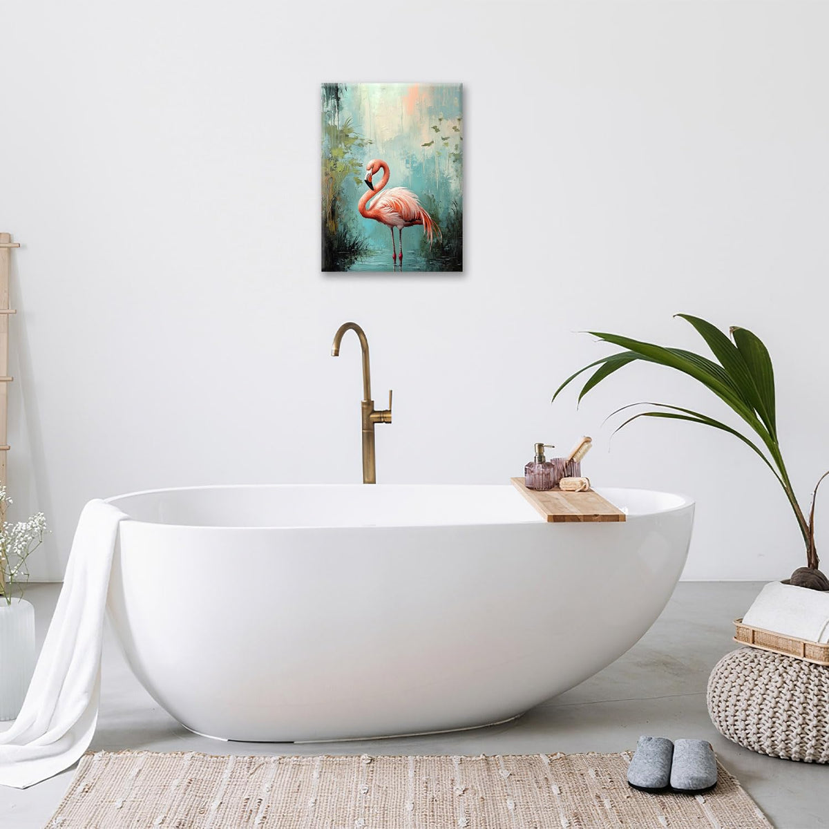 Flamingo Wall Art (16"L x 12"W / Flamingo)