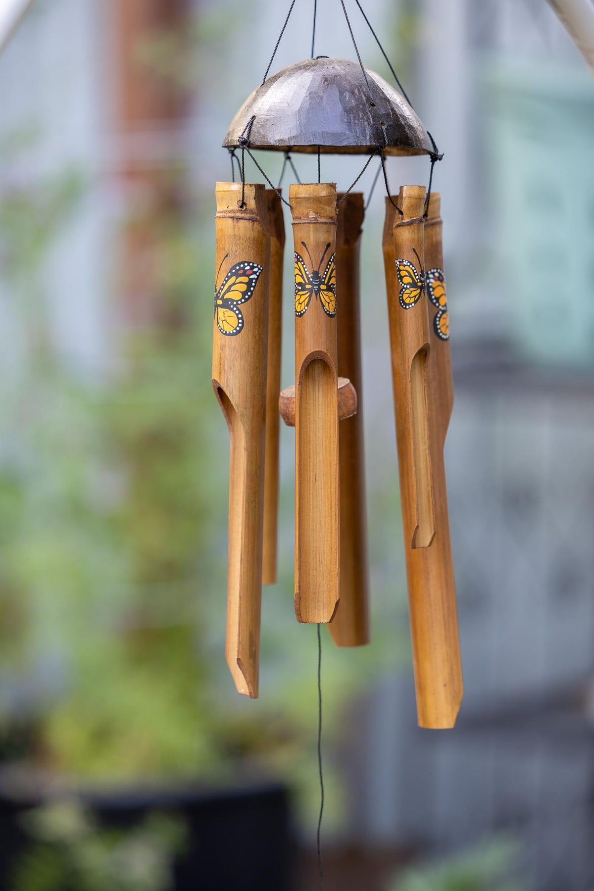 Monarch Butterfly Small Bamboo Wind Chime (Small)