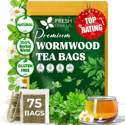 Premium Wormwood Tea Bag (75 Count)
