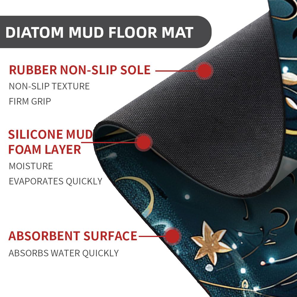 Bath Mat Bathroom Rug (Bathtub Mermaid- / 16 x 24 inches)