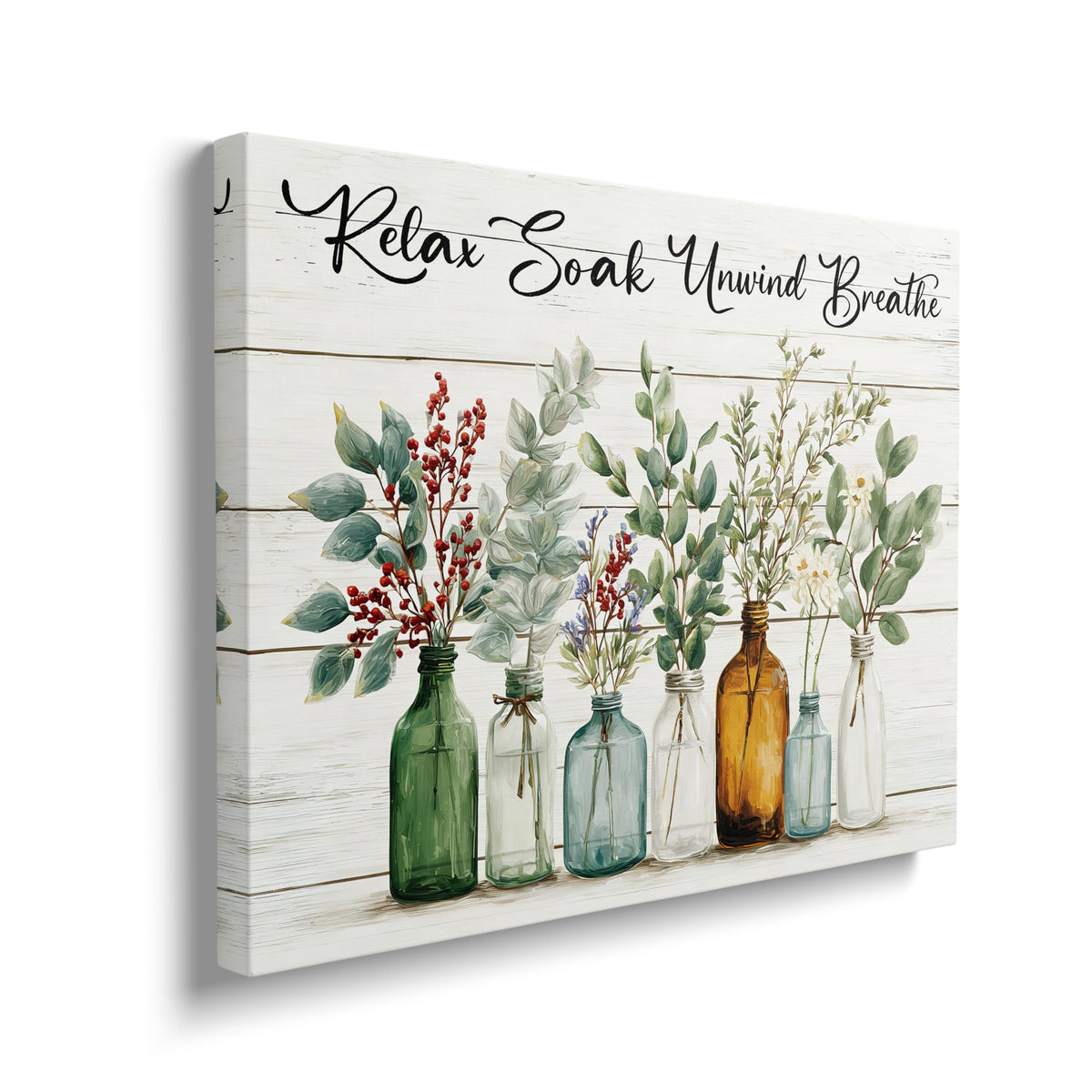 Plant Canvas Wall Art Inspirational Prints Painting Framed ArtWork 16"x24" (Plants / 24"L x 16"W)