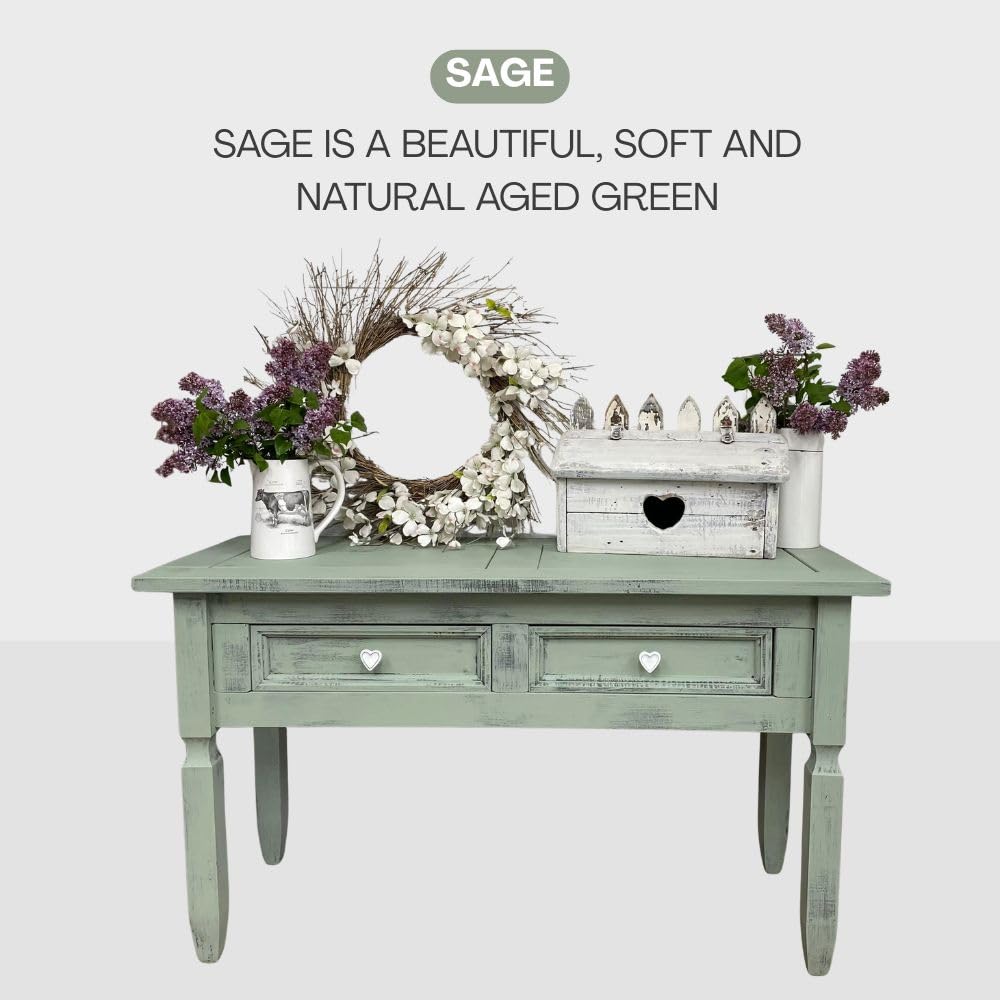 SAGE Chalk Paint Based for Furniture DIY (Sage / 16 Fl Oz (Pack of 1))