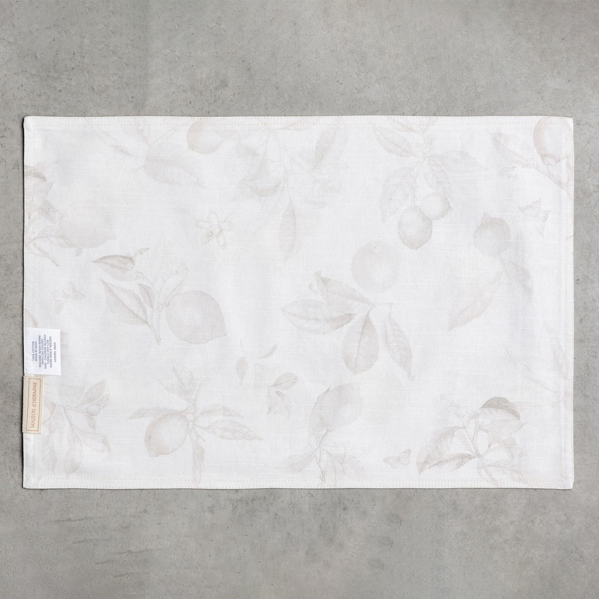 Placemats Set of 4 Reusable 100% Cotton (031 - Limoncello / 13" X 19" (Pack of 4))