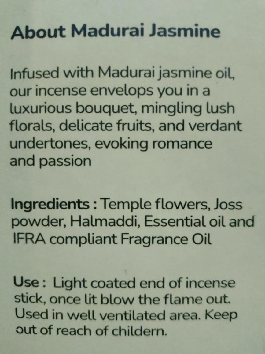 Madurai Jasmine Incense Sticks