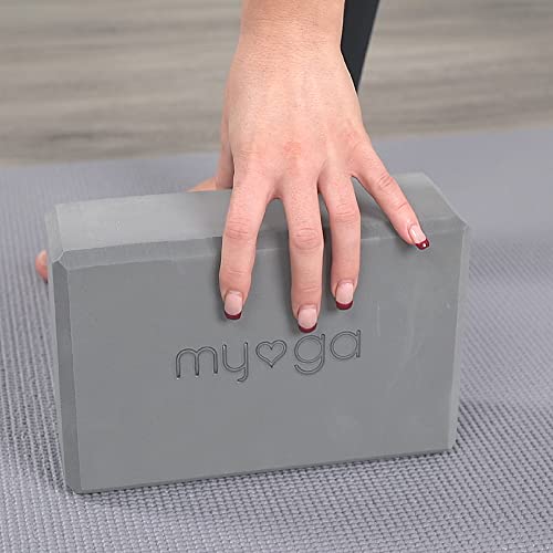 Yoga Block Lightweight EVA Foam Yoga Brick (Grey / One Size)