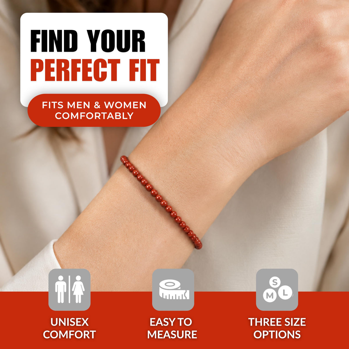 Red Jasper Bracelet (Red Jasper / Small)