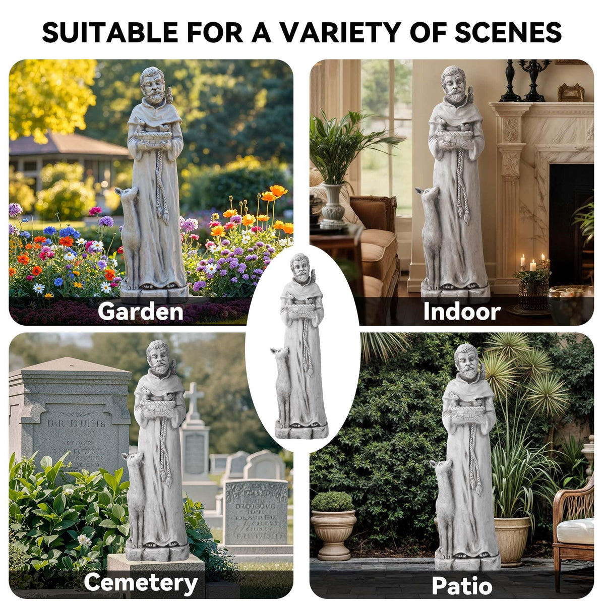 36.2" St Francis Garden Statue (St Francis-36.2")