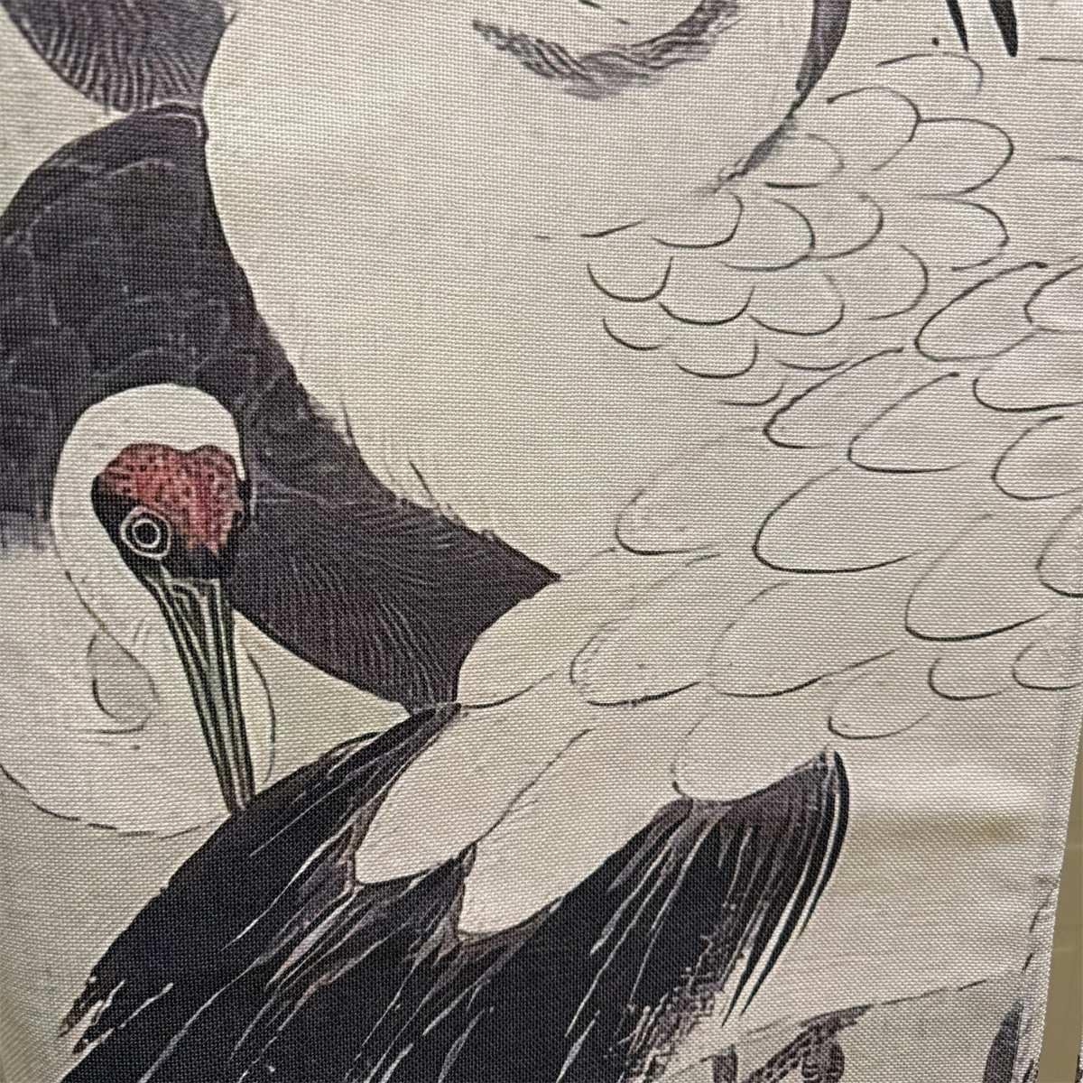 Japanese Noren Traditional Painting Flying Crane Doorway Curtain Tapestry (Flying Crane / 33.5"W x 59"L (Pack of 1))