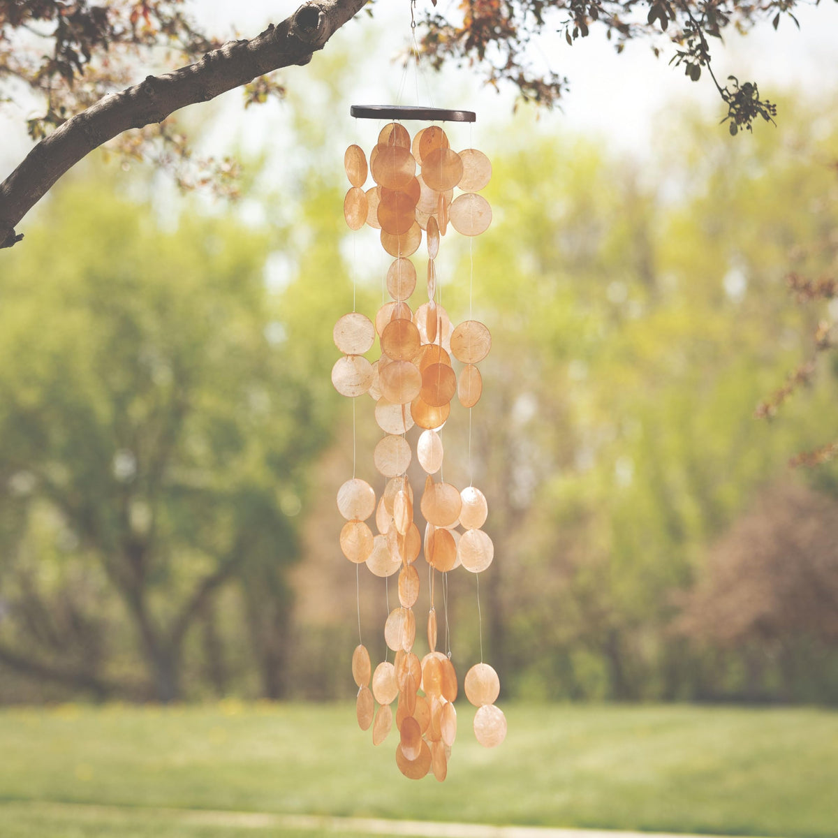 Capiz Waterfall Wind Chime (40 Inches Summer Marigold)