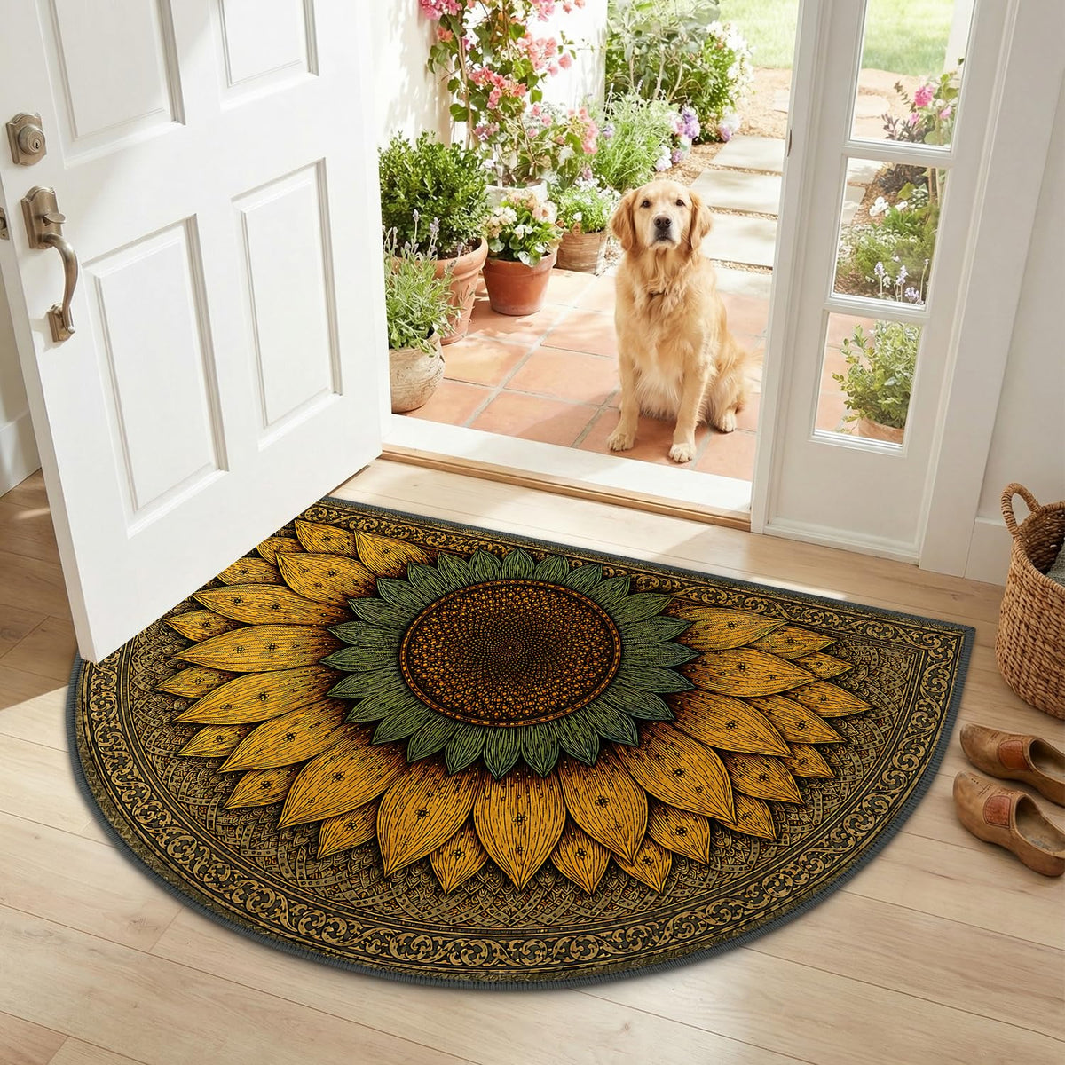 Semicircular Entrance Door Mat 24" x 36" (#59 / 2' x 3' (Semicircular))