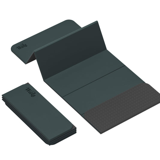 1 2 Inch 70"x24" Foldable TPE Yoga Mat (Dark Green)