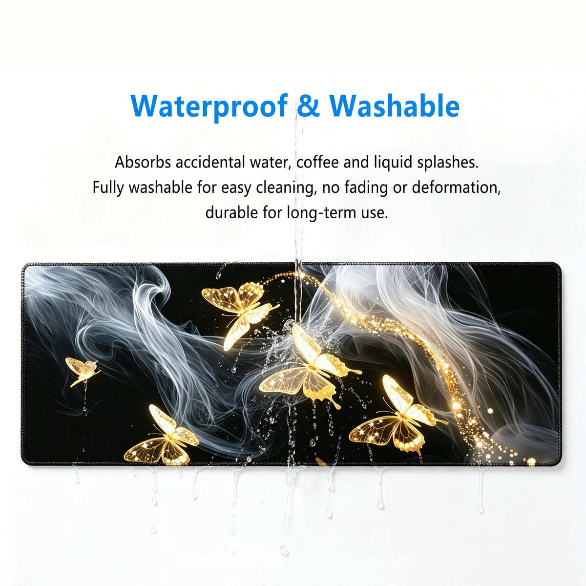 Gold Butterfly Mouse Pad (Gold Butterfly)