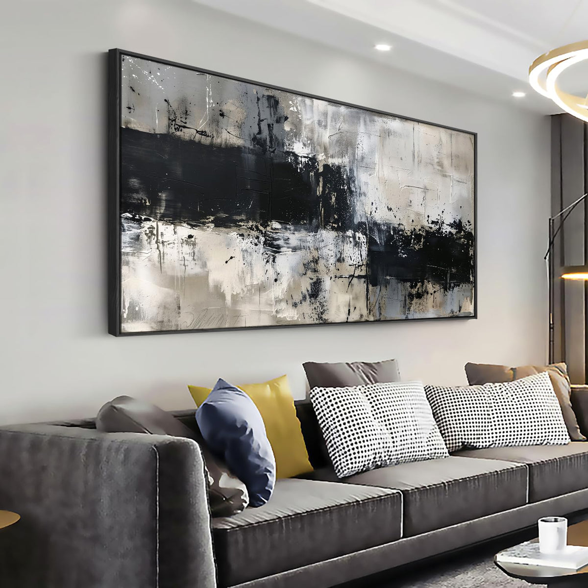 Abstract Canvas Wall Art (58"L x 29"W / Abstract 01)